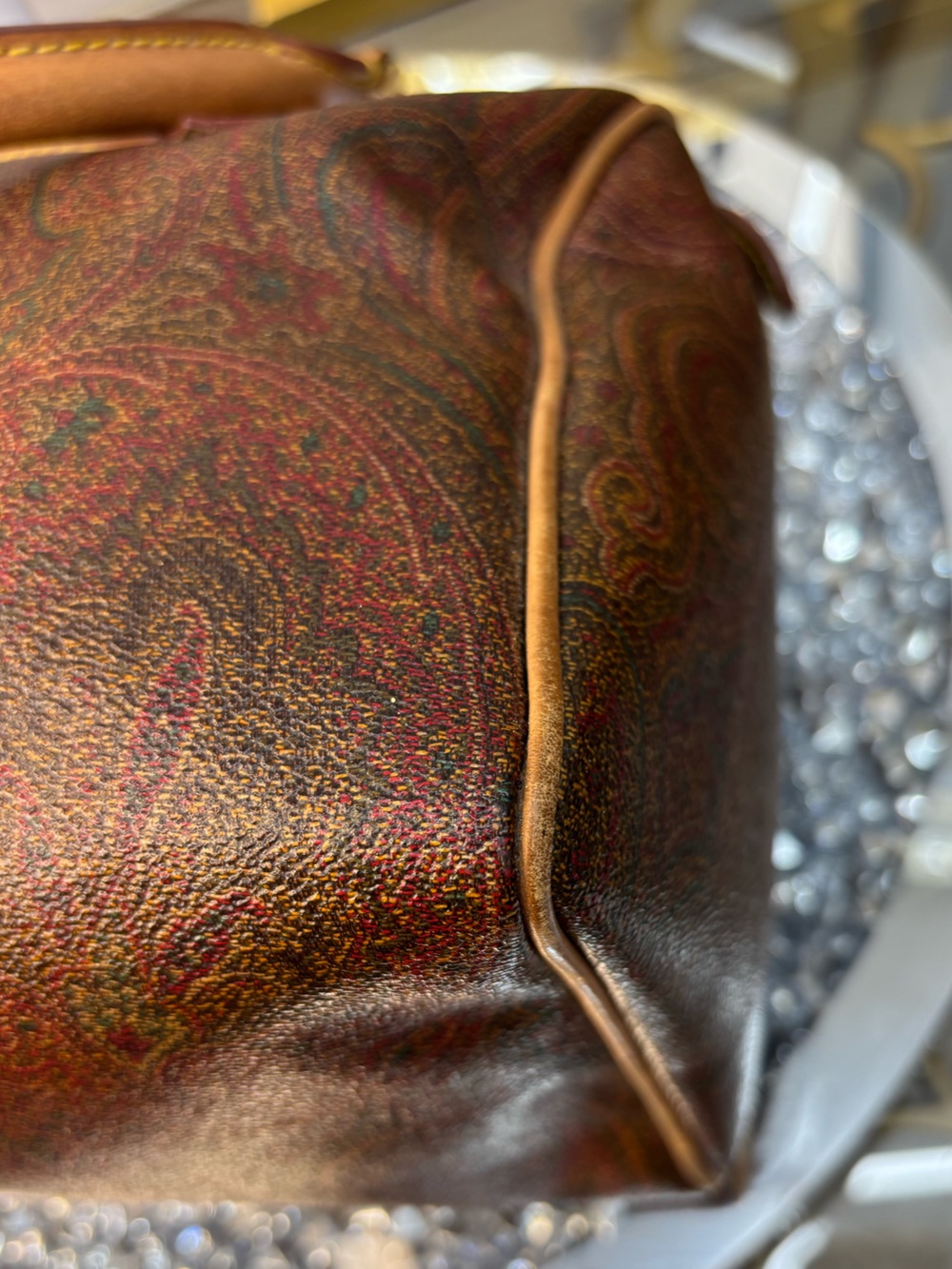 Etro vintage Paisley Boston bag EUC - Picture 11 of 13